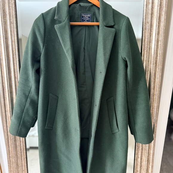 Abercrombie & Fitch Dark Green Dad Coat - Picture 2 of 8